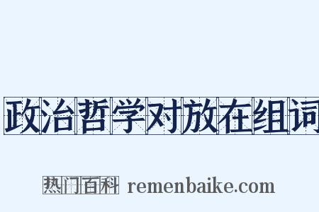 政治哲学对放在组词是什么意思的图片